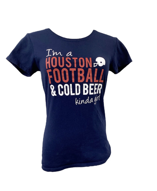 Gildan Houston.. Women's Tee Navy S