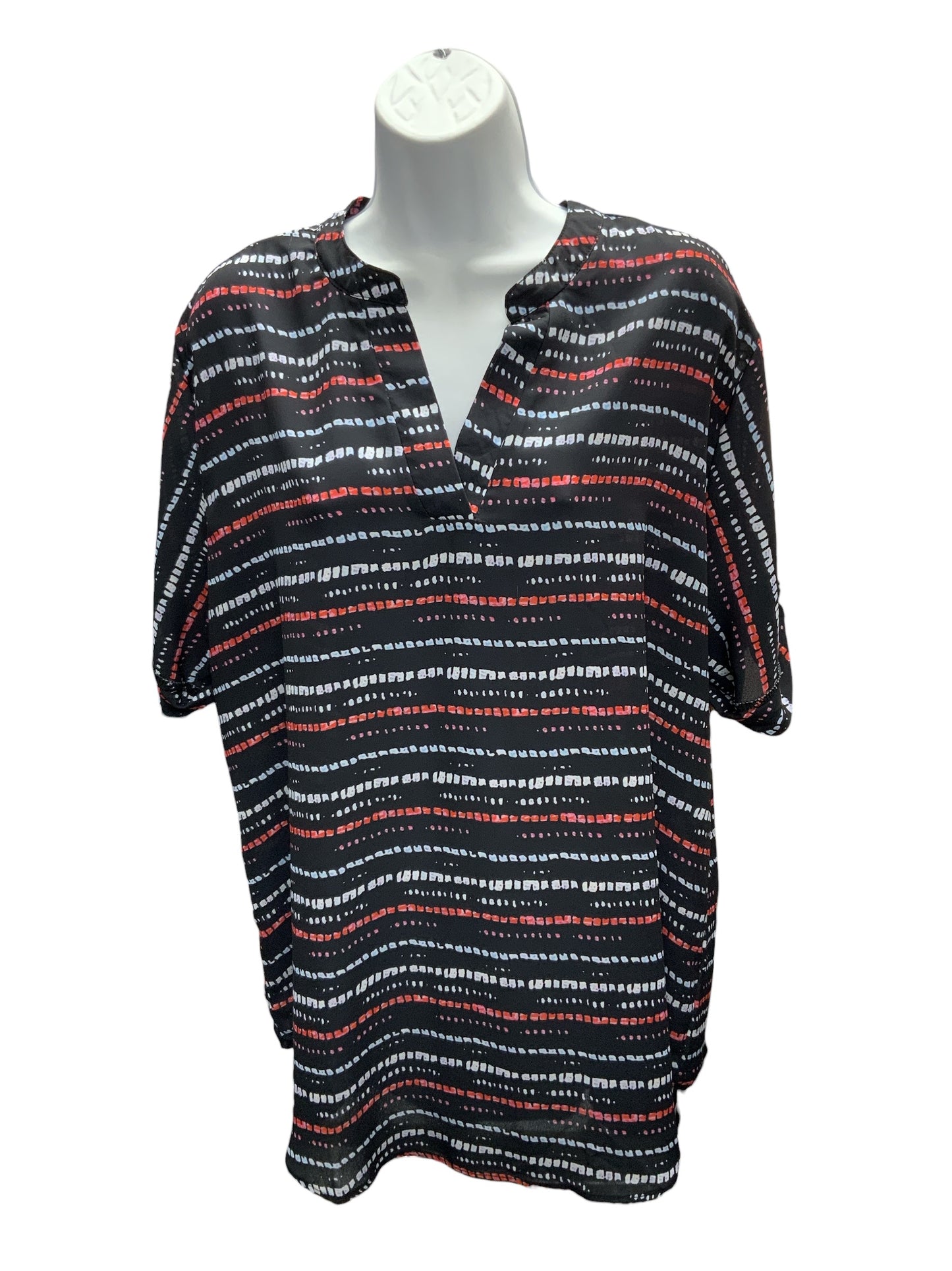 Women's Blouse Black Multi XL