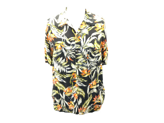 George Men's Tropical Shirt Black L