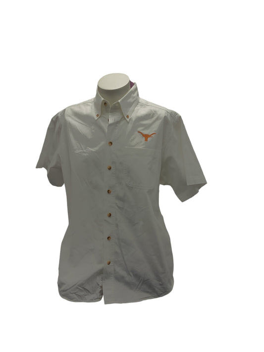 University Coop U TX  Camp Shirt White L