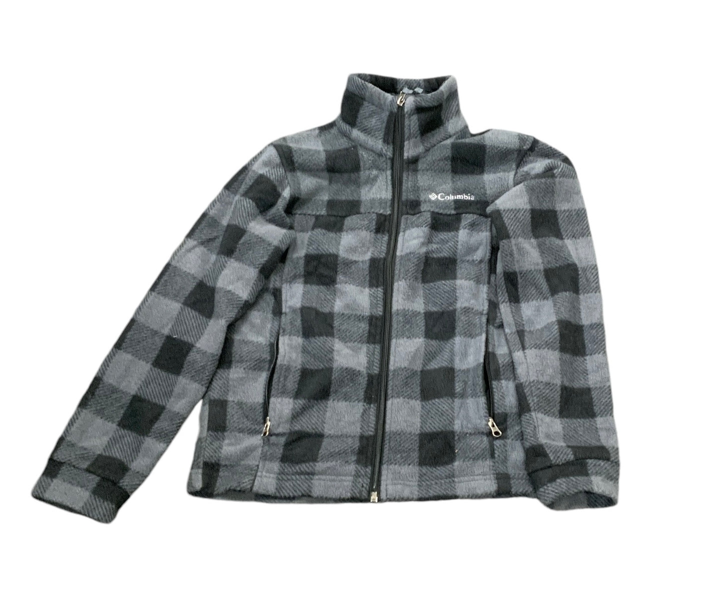 Columbia Boys Gray Plaid Jacket S