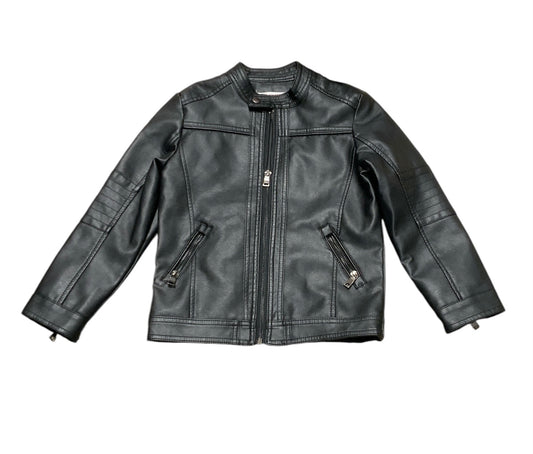 LJYH Girls Faux Leather Jacket 5-6