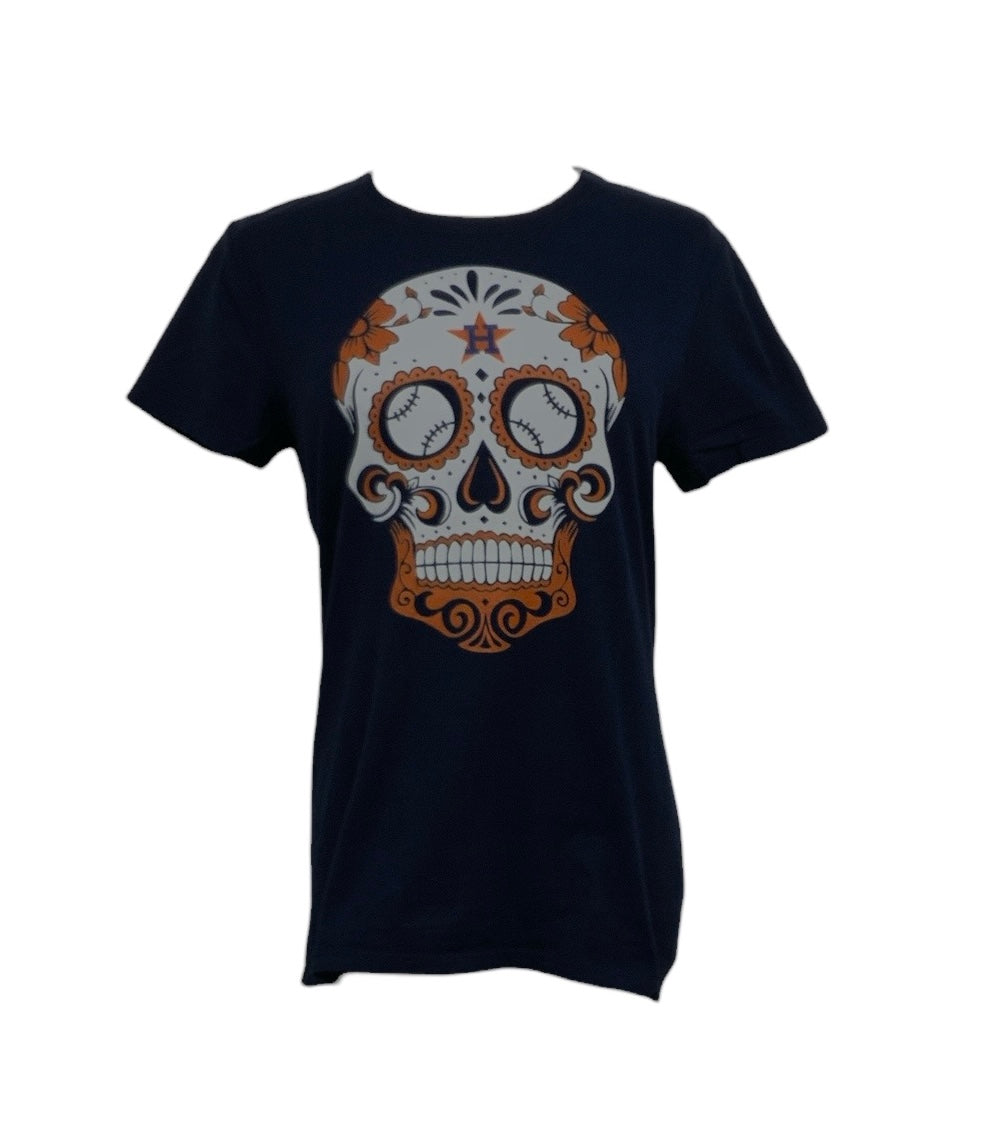 Hanes Women's Astros Skull Tee S