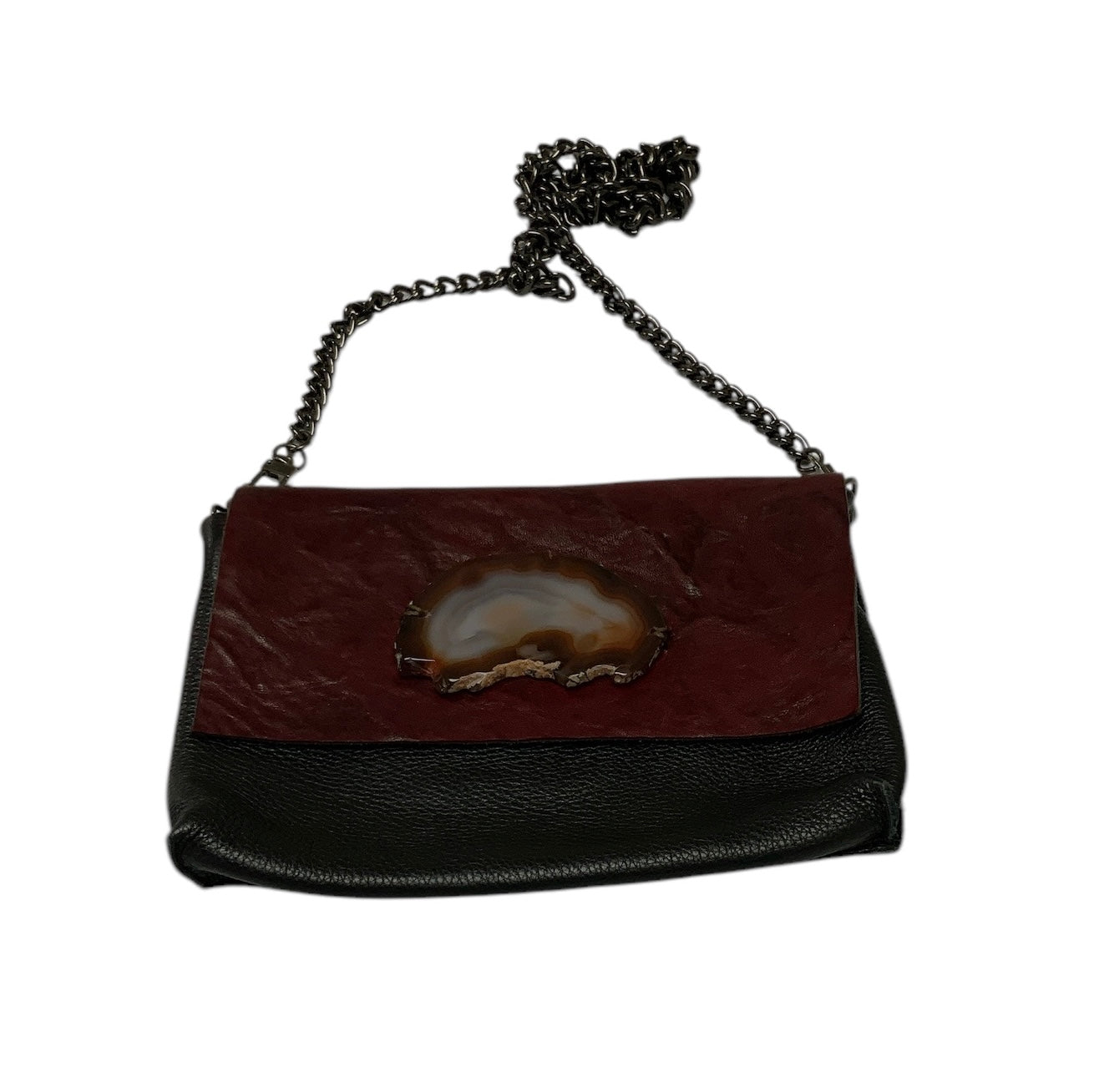 Evoke Burgundy Stone Purse