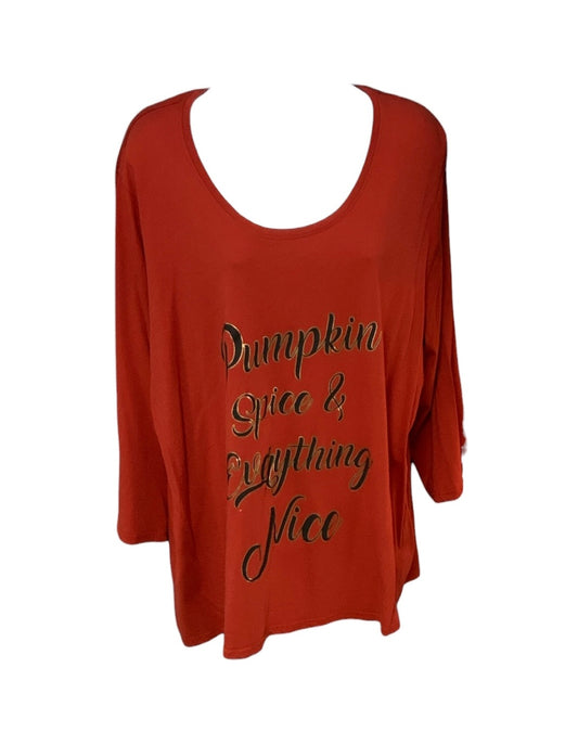 Cato Women's Top Pumpkins..22/24