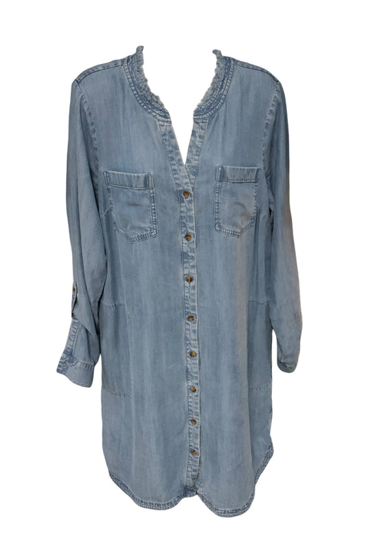 J Jill Women's Dress Chambray M