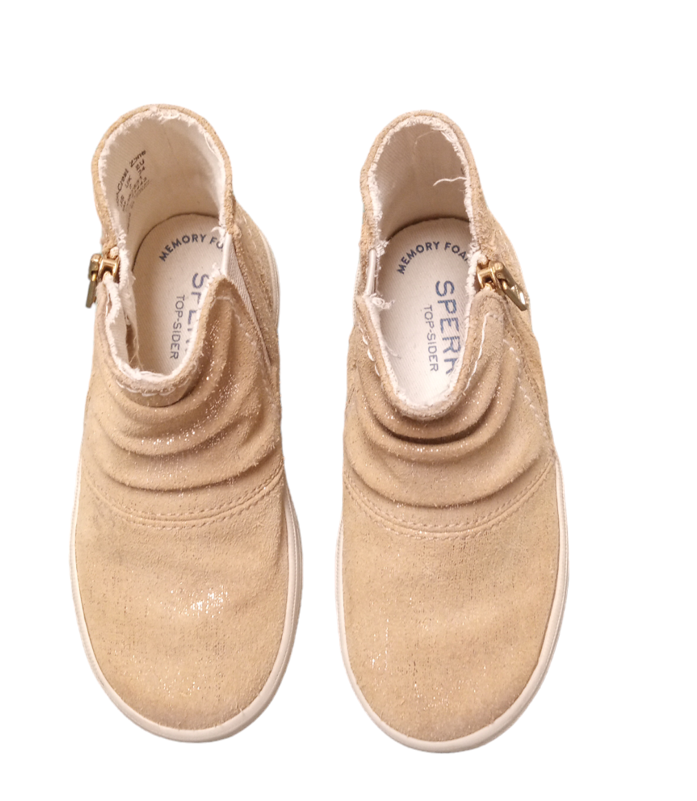 Sperry Toddler Girl Sneaker Glitter Gold