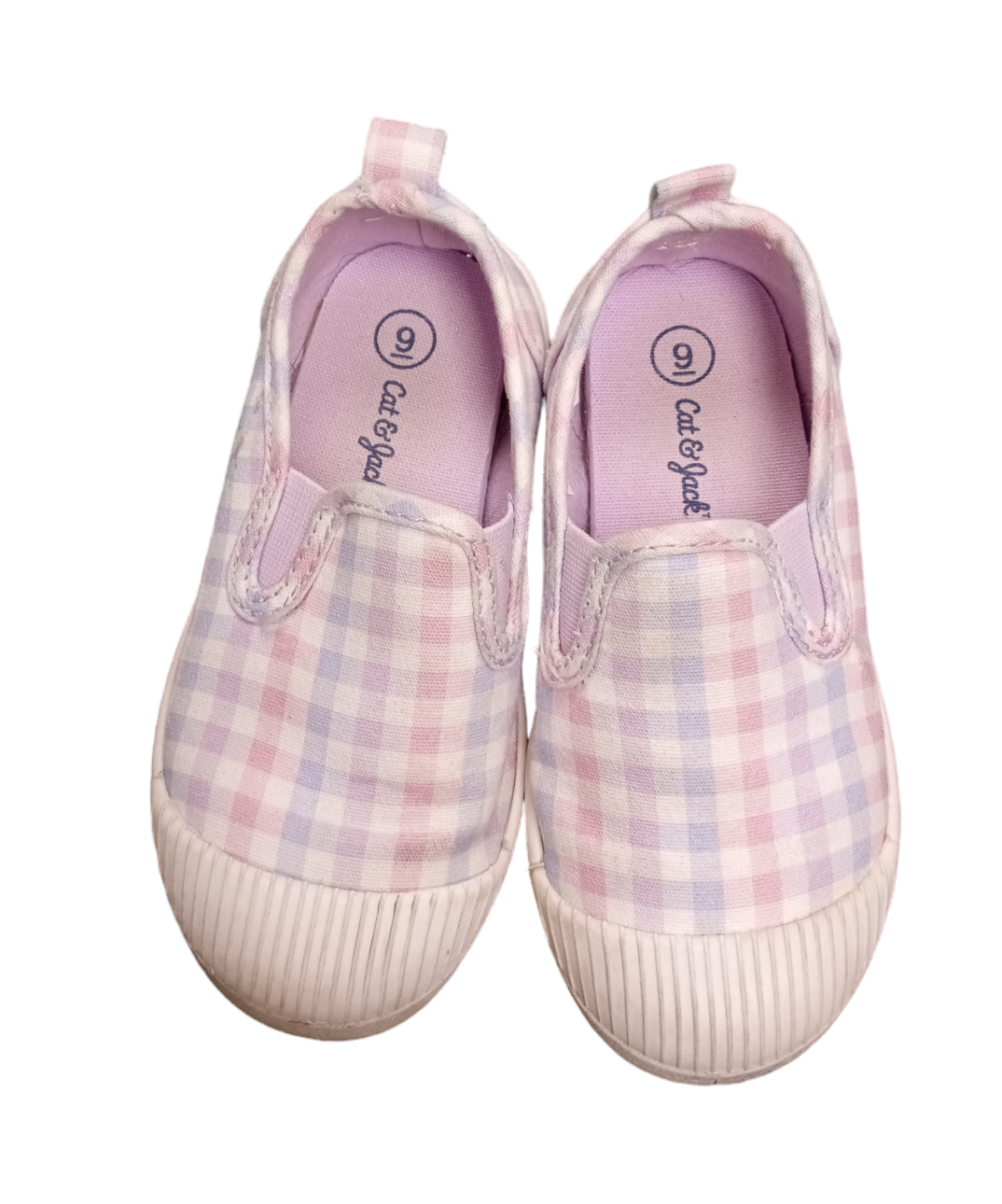 Cat & Jack Toddler Girls Slip-on Plaid 9