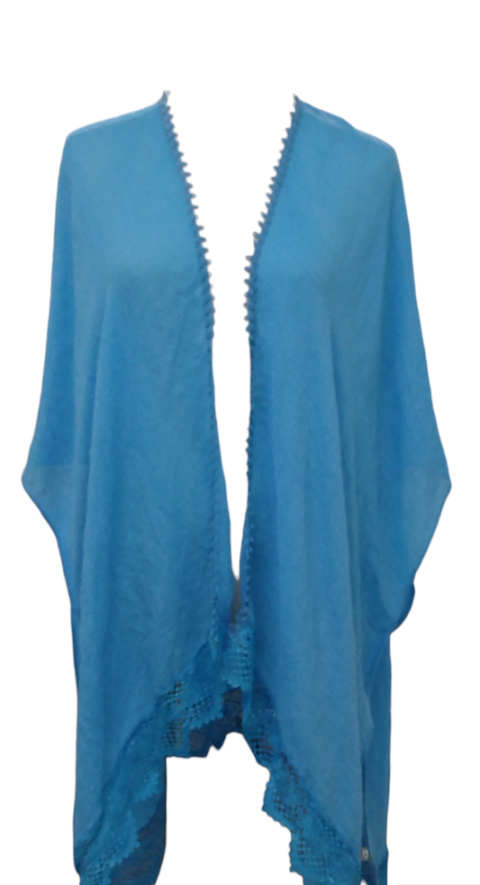 Treasure and Bond Women's Blue Kimono OS