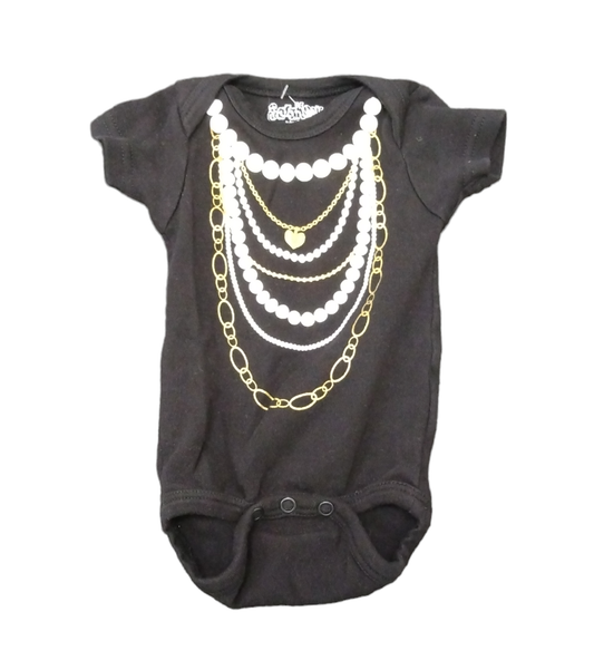 Sara Kety Girls Onesie Black 0-6