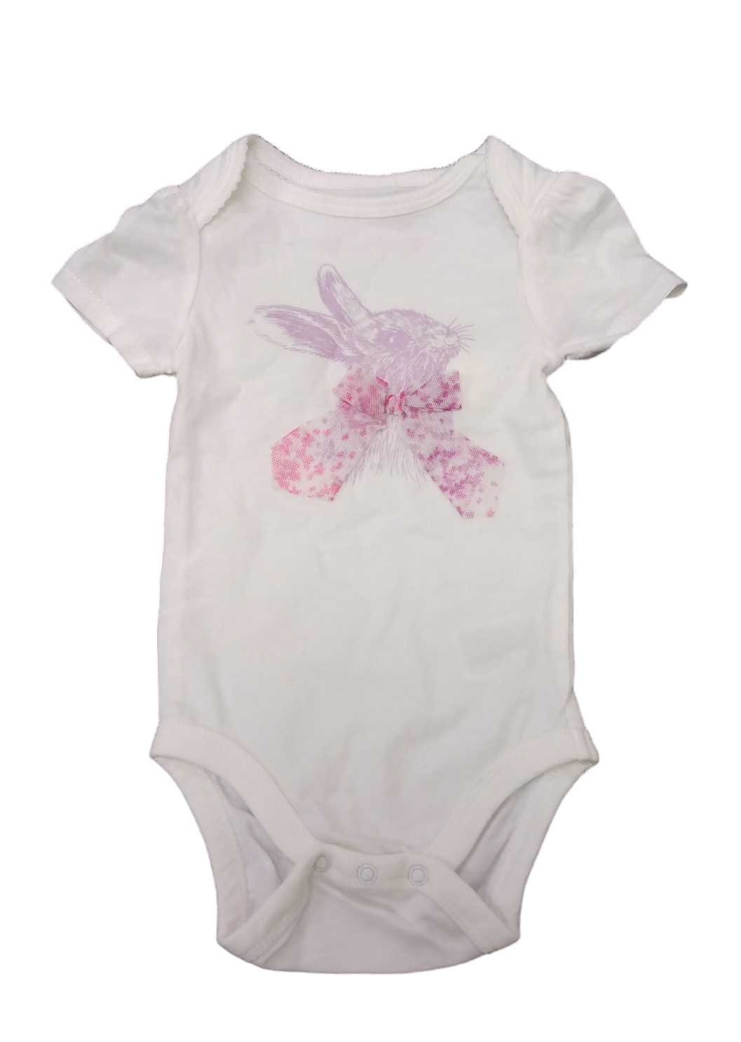 Cherokee Girls Onesie White 3-6