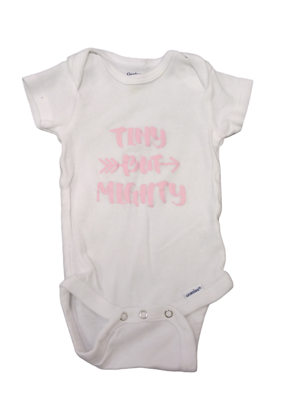 Gerber Girl's Onesie White 3-6