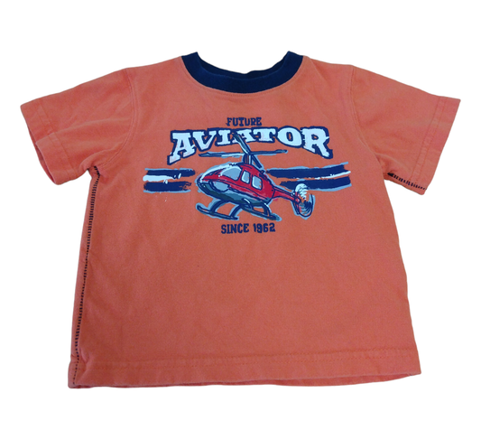 Carter's Boy's Graphic Tee Orange 6 Month