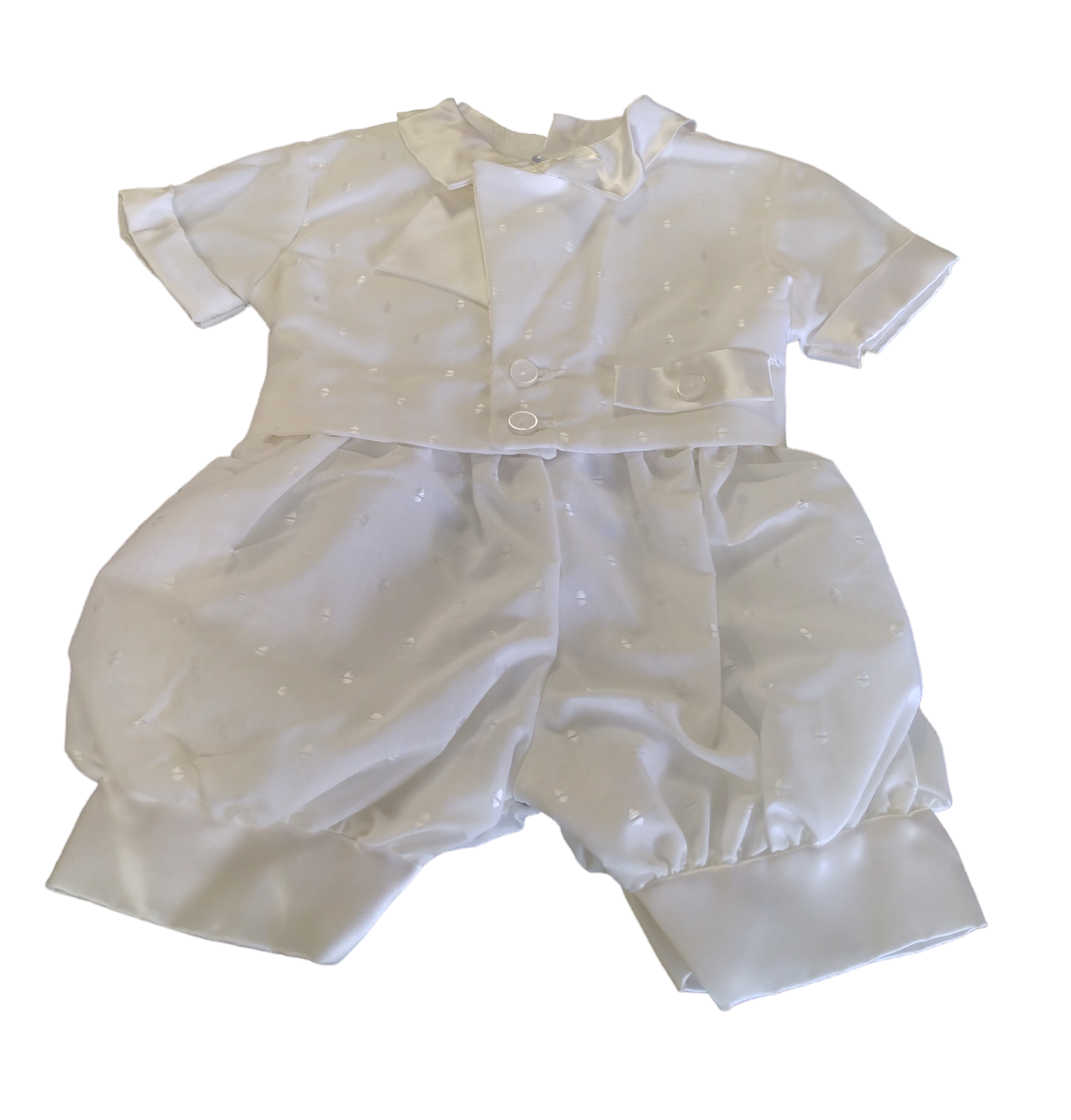 Keepsake Boys 2 Piece Suit White 3-6