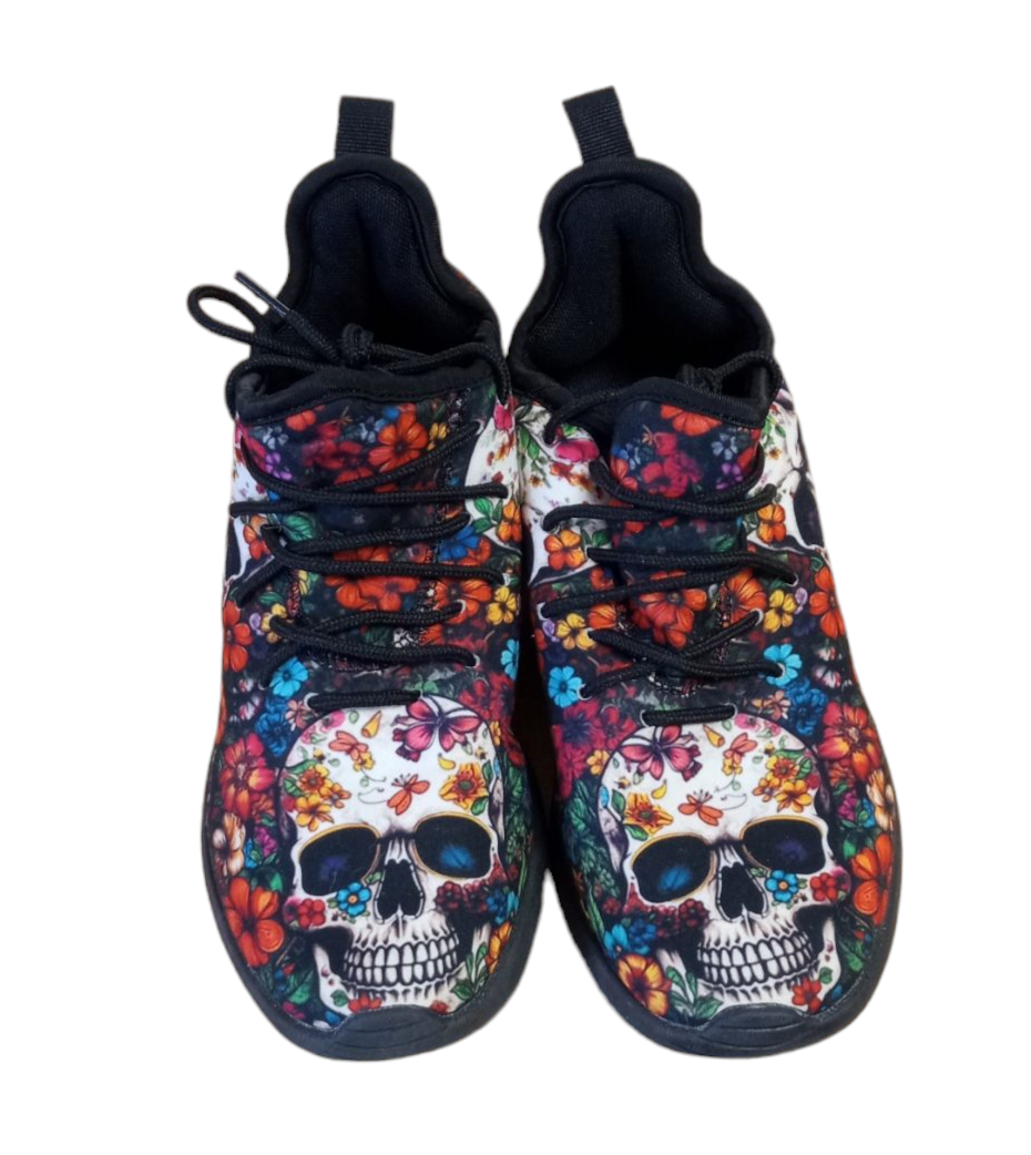 Day o the Dead Ladies Sneaker 7.5