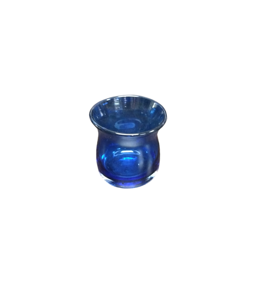 Blue Glass Candleholder