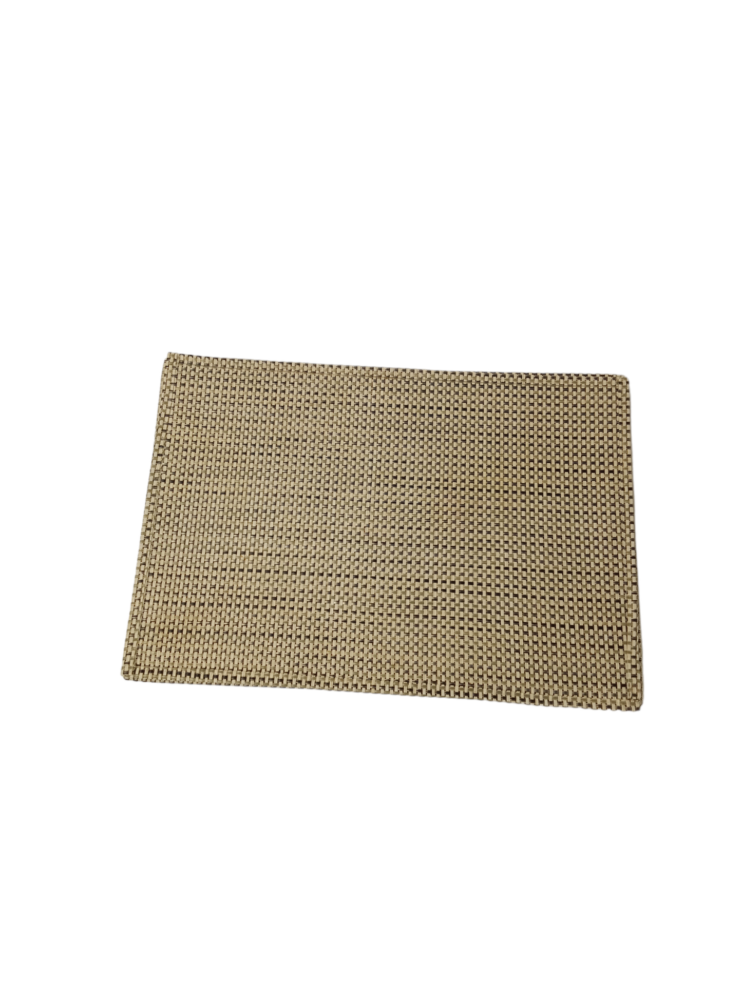 Woven Vinyl Placemats Tan/Black