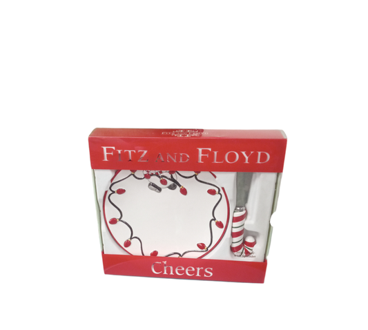 Fitz & Floyd Cheers Dish W/Spreader