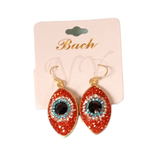 NWT See bead Earrings Red