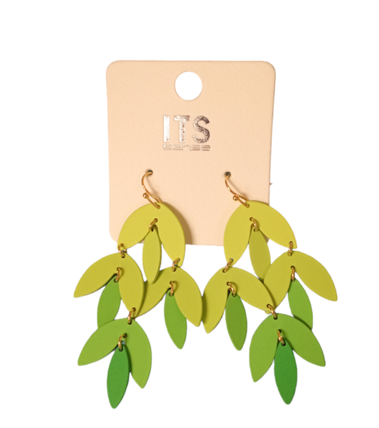 NWT Its Sense Earrings Green