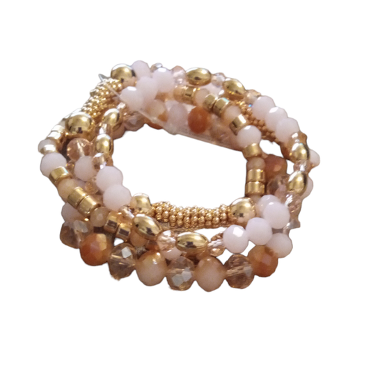 NWT Pomina Beaded Bracelet Light Pink