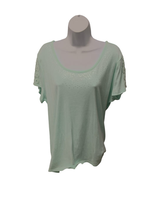 Zenergy Women's Knit Tee Mint 3=16