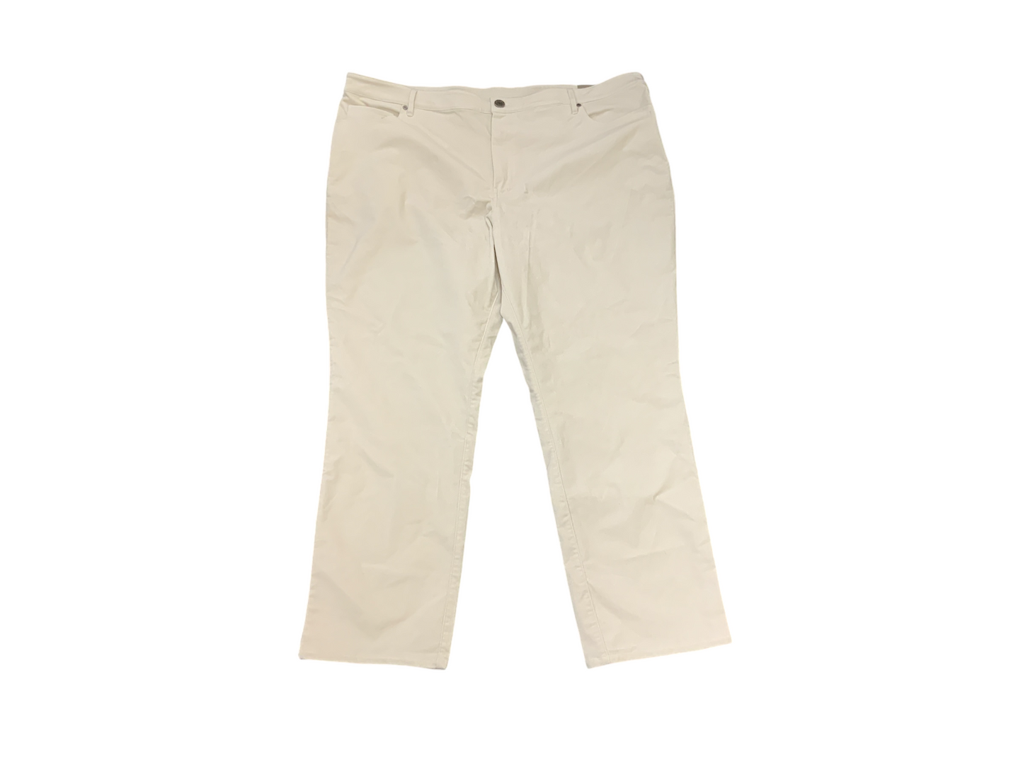 NWT Fly Front Women's Pant Ivory 22