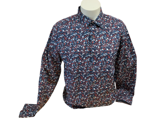 Robert Graham Mens Shirt Tricolor L