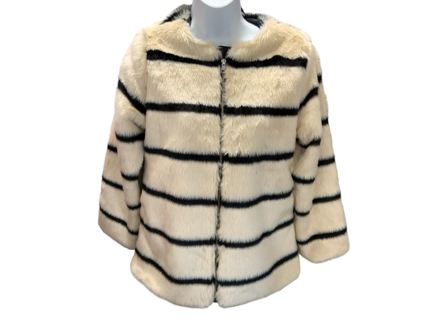 Gap Girls Faux Fur Coat Cream XXL