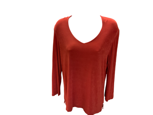 Coldwater Creek Women's Top Rust M