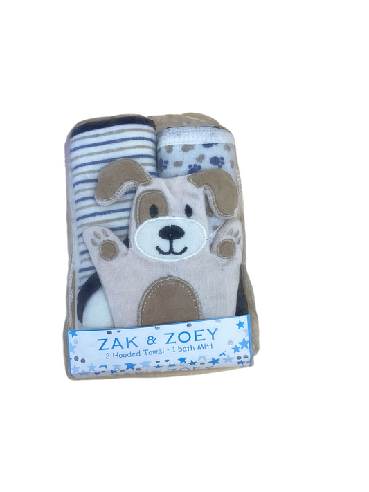 NWT Zach & Zoey Infant Towel Doggie