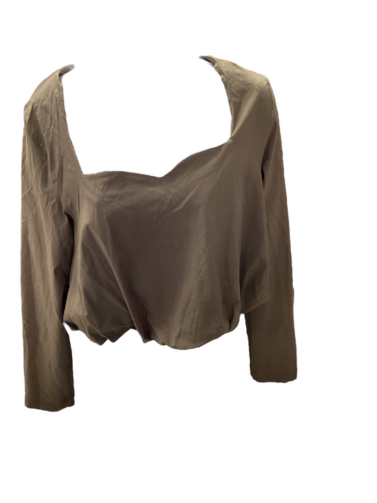 Zara Jr Bubble Top Olive L