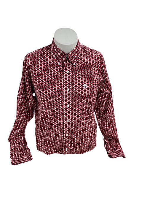 Cinch Men's Shirt Red M