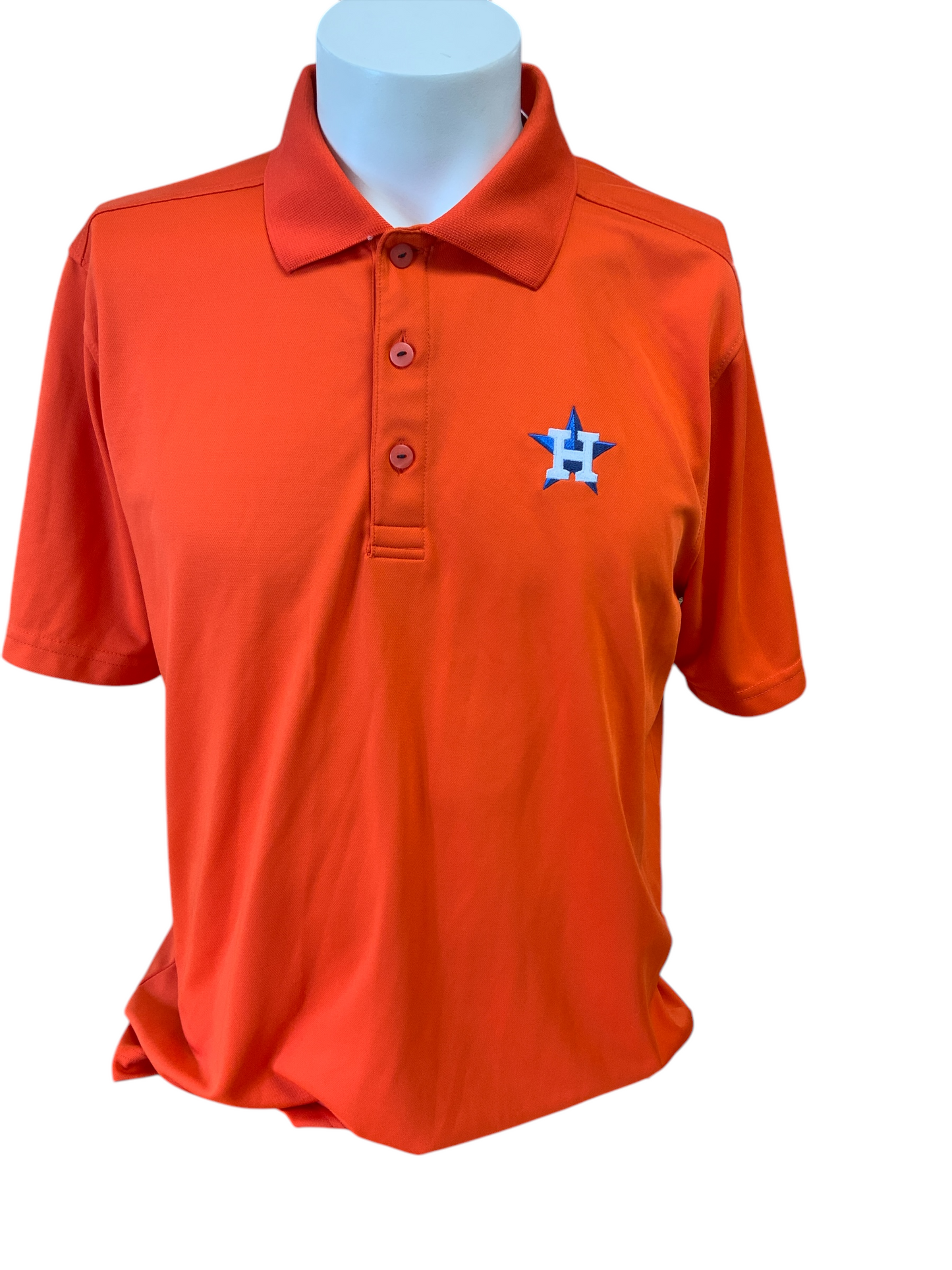 CBuk Men's Astros Polo Orange L