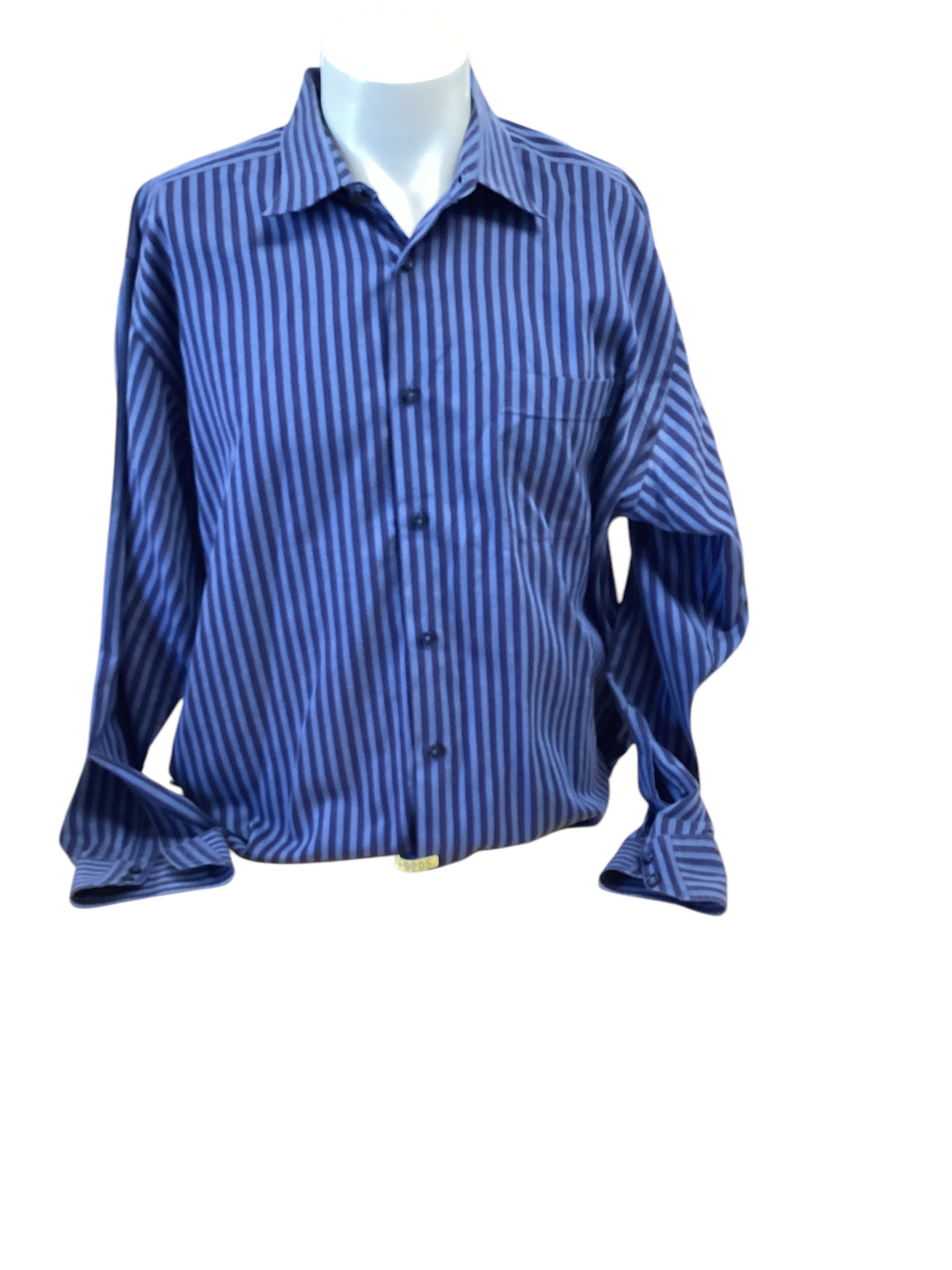 Ben Sherman Men's Shirt Blue Stripe 17.5x34-35