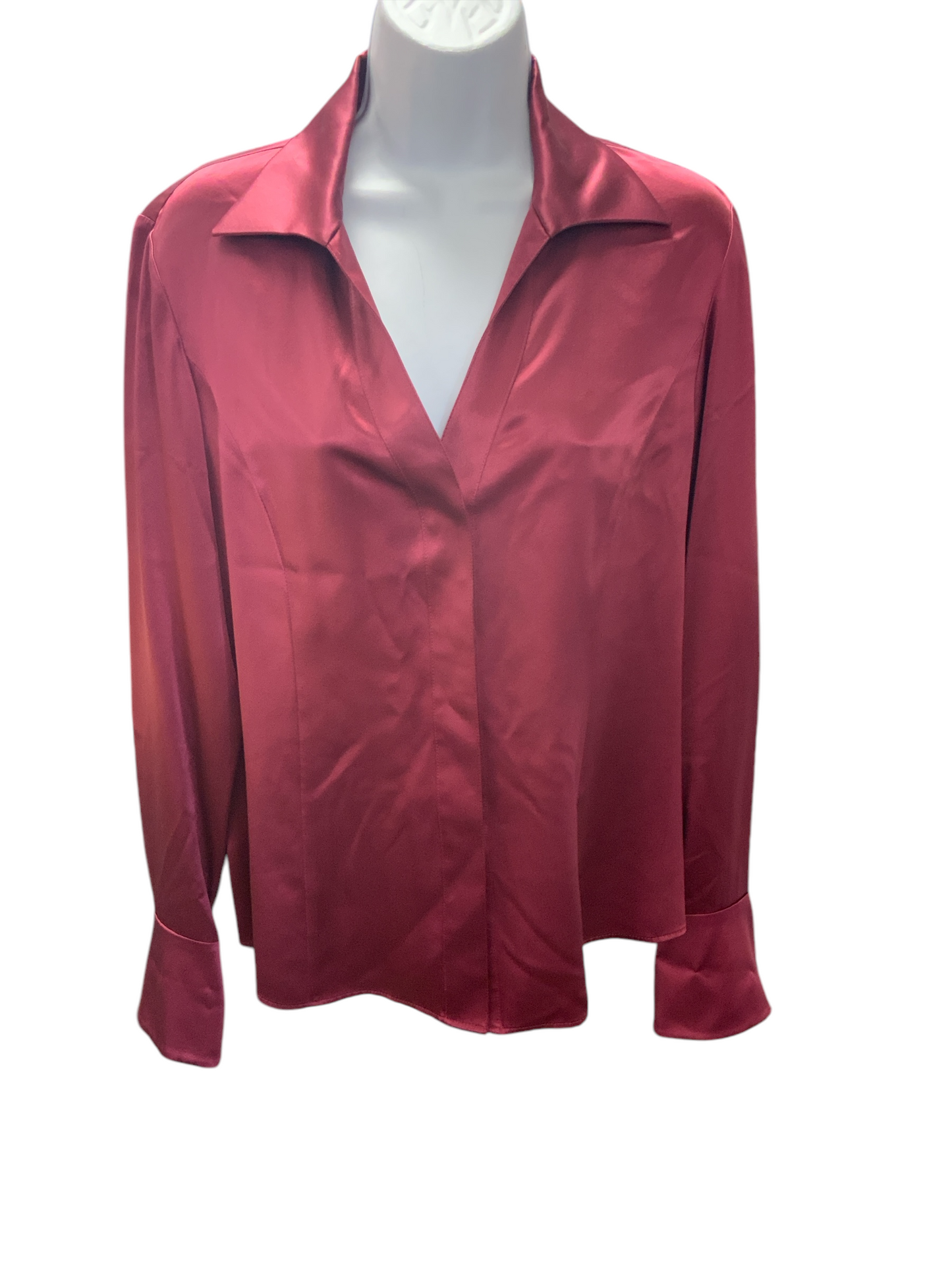 Lafayette 148 Womans Maroon Top 6