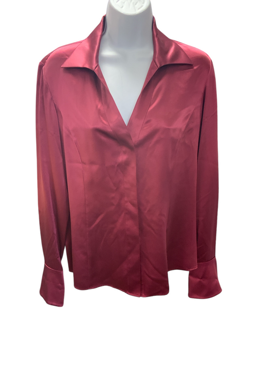 Lafayette 148 Womans Maroon Top 6