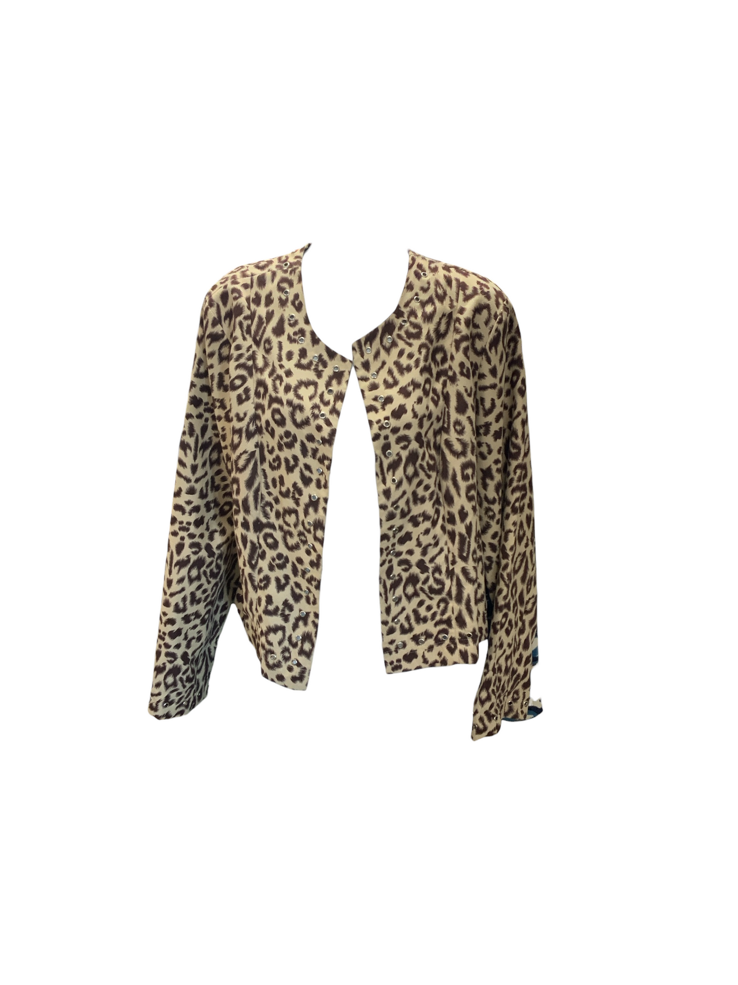 Sandro Womans Animal Print Tan/Brown L