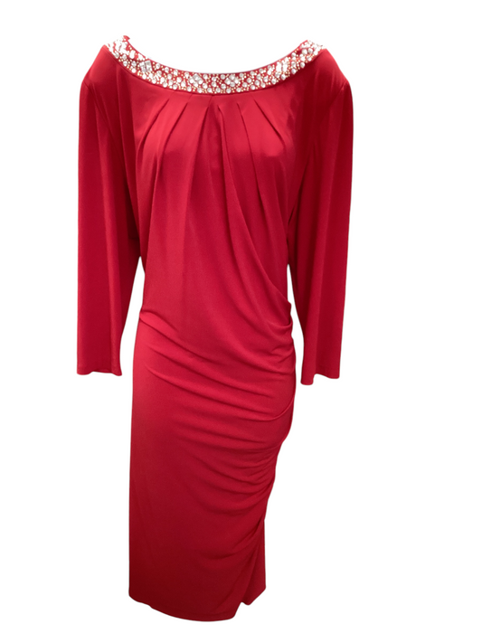 Tahari Women's Dress Red 16