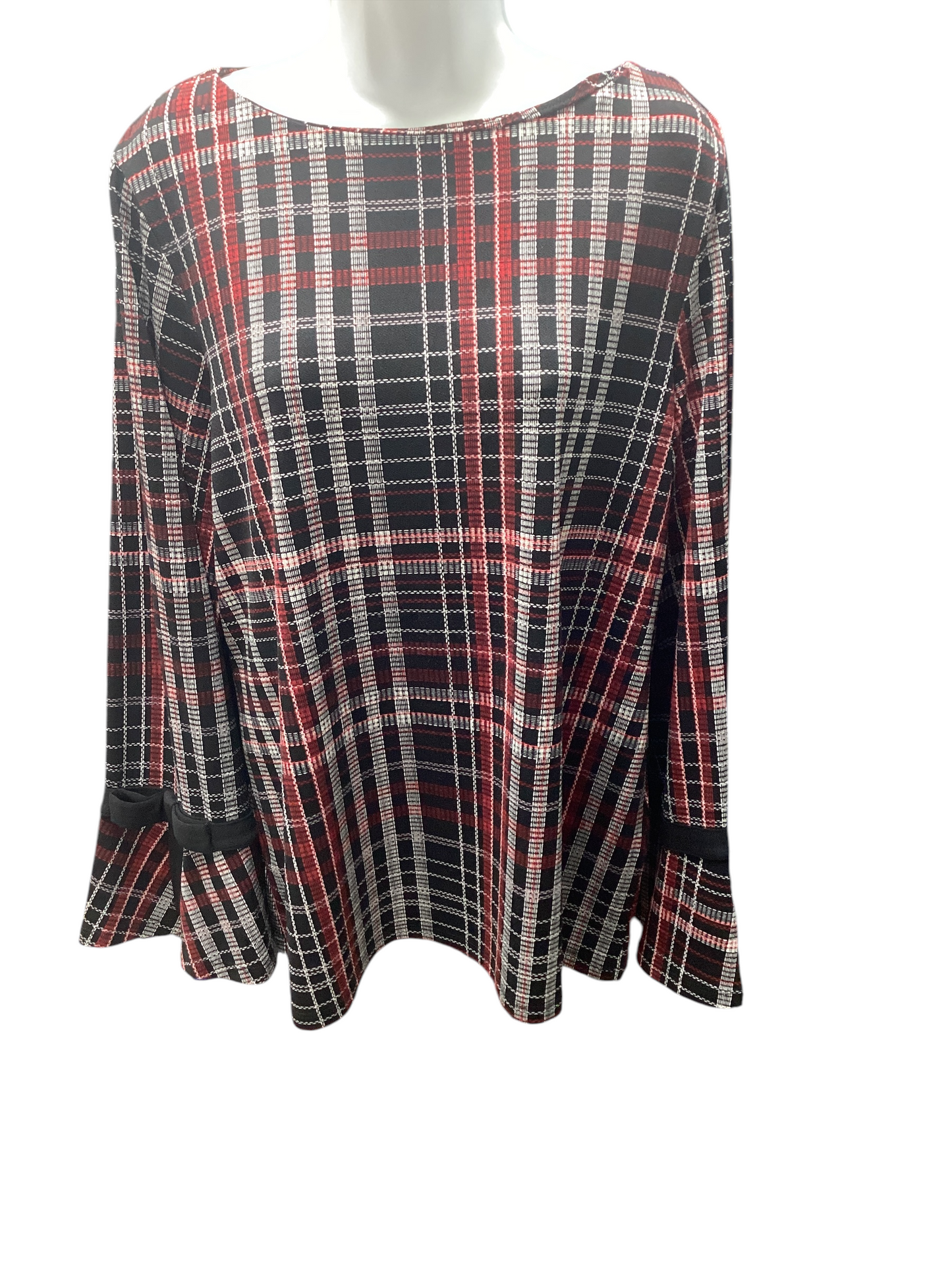 Charter Club Women's Blouse Plaid L