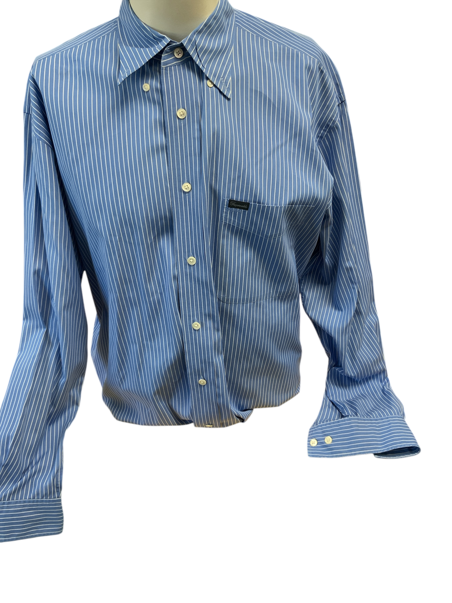 Faconnable Men's Shirt Blue L