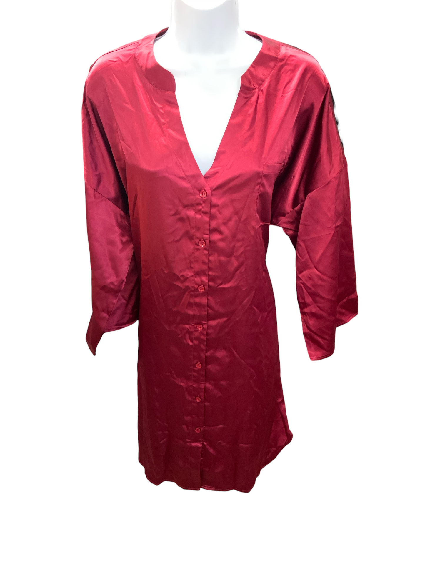 Ekouaer Women's Shirt/Tunic Wine L