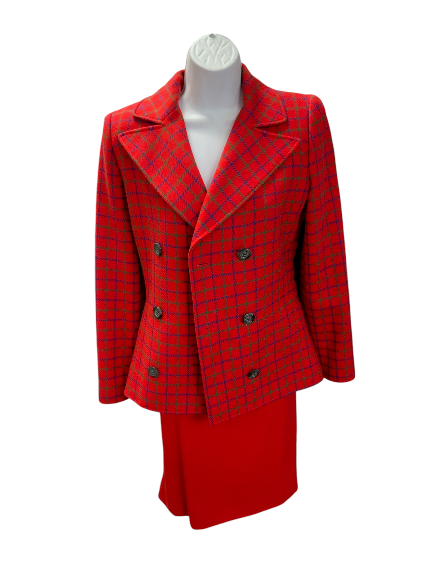 Valentino Boutique Women's 2pc Suit Red 6