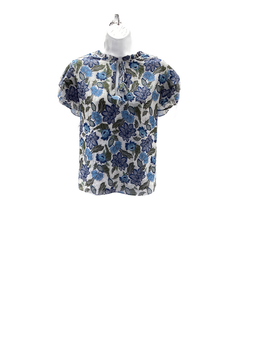 MISA LA Women's Blouse Blue S