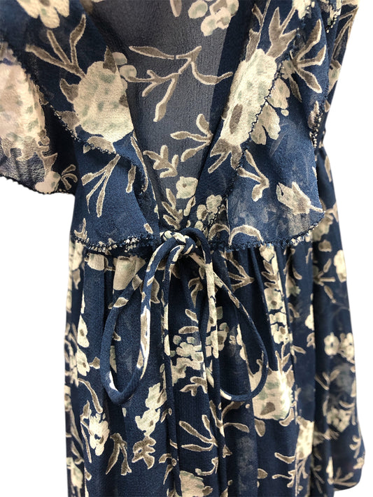 Ulla Johnson Women's Silk Dress Navy 6