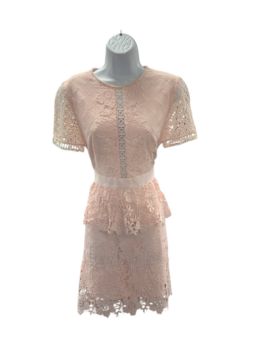 Ted Baker Woman Dress Pink Crochet  3