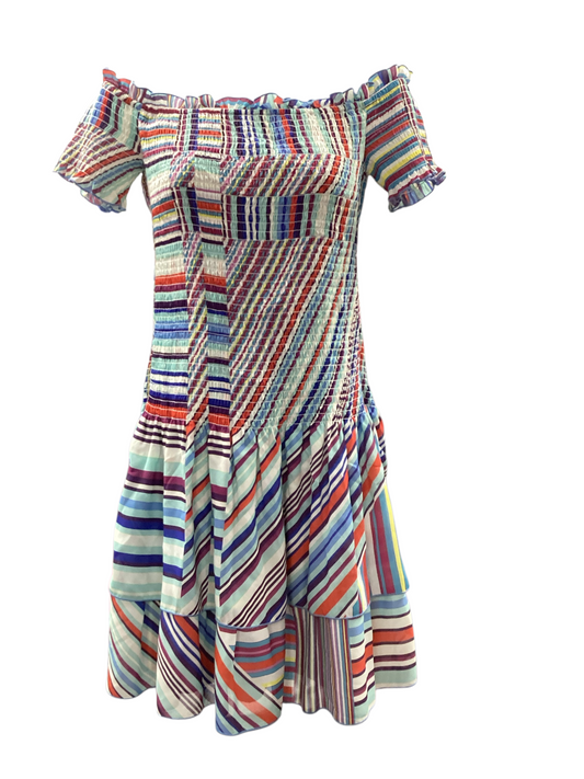 Parker Women's Off Shoulder Dress Multi XS
