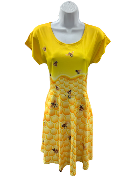 New  Cowcow Women's Dress Yellow  L