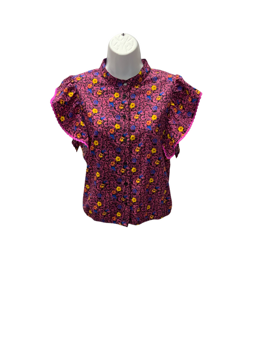 The Shirt Rochelle Behrens Blouse Plum XS