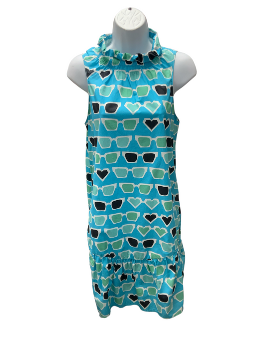 Tyler Boe Women's Dress Aqua 8/M